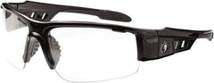 Ergodyne - Clear Lenses, Framed Safety Glasses - Uncoated Lenses, Size Universal, Wrap Around - Apex Tool & Supply