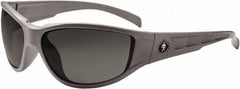 Ergodyne - Smoke Lenses, Framed Safety Glasses - Uncoated Lenses, Size Universal, Wrap Around - Apex Tool & Supply