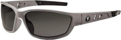 Ergodyne - Smoke Lenses, Framed Safety Glasses - Uncoated Lenses, Size Universal, Wrap Around - Apex Tool & Supply