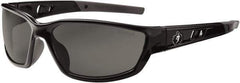 Ergodyne - Smoke Lenses, Framed Safety Glasses - Uncoated Lenses, Size Universal, Wrap Around - Apex Tool & Supply