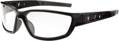 Ergodyne - Clear Lenses, Framed Safety Glasses - Uncoated Lenses, Size Universal, Wrap Around - Apex Tool & Supply
