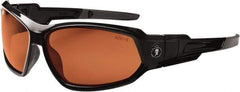 Ergodyne - Copper Lenses, Framed Polarized Glasses - Uncoated Lenses, Size Universal, Wrap Around - Apex Tool & Supply