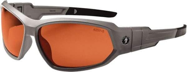 Ergodyne - Copper Lenses, Framed Polarized Glasses - Uncoated Lenses, Size Universal, Wrap Around - Apex Tool & Supply