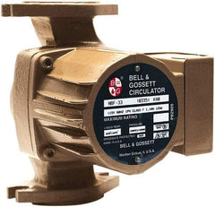 Bell & Gossett - 0.068 hp, 1 Phase, Bronze Housing, Noryl Impeller, Inline Circulator Pump - 115/230V Volt, 60 Hz Hz, 125 Max psi, 120V Motor - Apex Tool & Supply