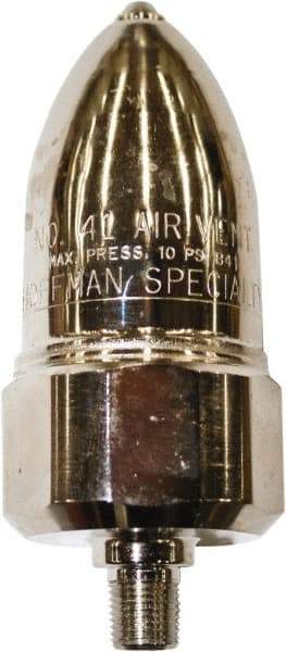 Hoffman Speciality - 1/2" Pipe Convector Steam Vent Air Vent - 6 Max psi, FNPT x MNPT End Connection - Apex Tool & Supply