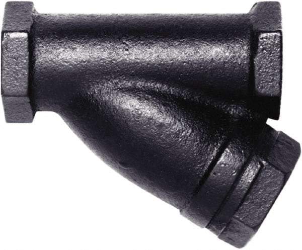 Hoffman Speciality - 3/4" Pipe, Female NPT Ends, Cast Iron Y-Strainer - 250 psi Pressure Rating, 400 psi WOG Rating, 250 psi WSP Rating - Apex Tool & Supply