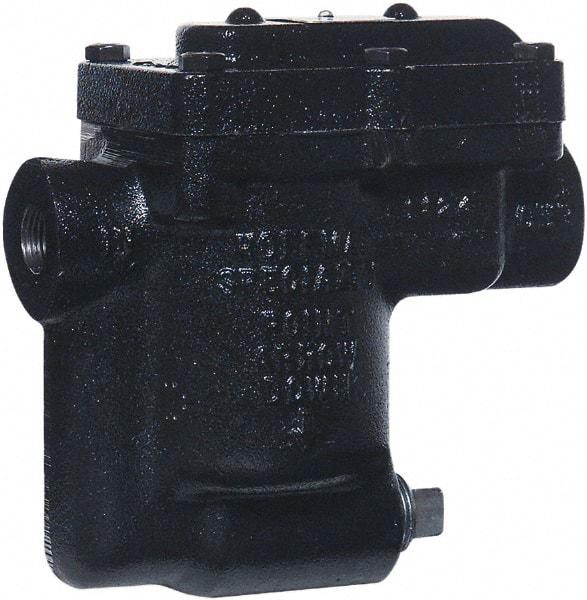 Hoffman Speciality - 2 Port, 3/4" Pipe, Stainless Steel Inverted Bucket Steam Trap - 150 Max psi - Apex Tool & Supply