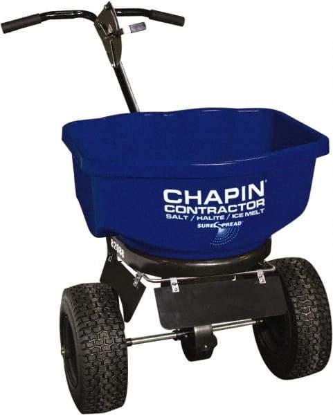 Chapin - 80 Lb Powder Coated Steel Walk Behind Broadcast Landscape Spreader - 14" Pneumatic Wheels - Apex Tool & Supply