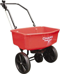 Chapin - 70 Lb Powder Coated Steel Walk Behind Broadcast Landscape Spreader - 10" Solid Rubber Wheels - Apex Tool & Supply