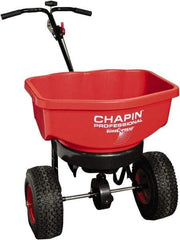 Chapin - 80 Lb Powder Coated Steel Walk Behind Broadcast Landscape Spreader - 12" Pneumatic Wheels - Apex Tool & Supply