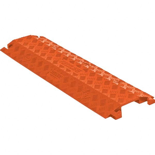 Checkers - On Floor Cable Covers Cover Material: Polyurethane Number of Channels: 1 - Apex Tool & Supply