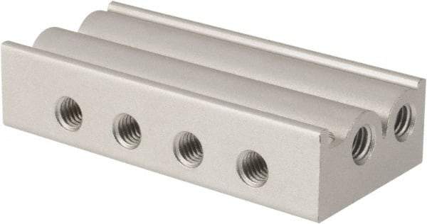 ARO/Ingersoll-Rand - M5 5 Station Solenoid Valve Manifold - Use with 3-Way Sierra TN Series 10mm Miniature Manifold Valves - Apex Tool & Supply