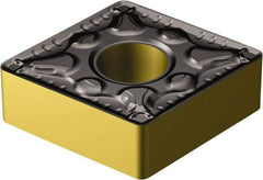 Sandvik Coromant - CNMG642 PM Grade 4335 Carbide Turning Insert - TiCN/AI2O3/TiN Finish, 80° Diamond, 3/4" Inscr Circle, 1/4" Thick, 1/32" Corner Radius - Apex Tool & Supply