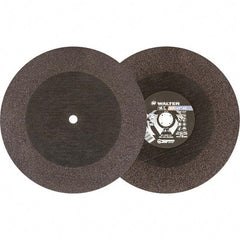 WALTER Surface Technologies - 18" 24 Grit Aluminum Oxide Cutoff Wheel - 3/16" Thick, 1" Arbor, 3,400 Max RPM, Use with Stationary Tools - Apex Tool & Supply