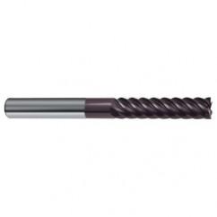 3/8" Dia. - 3" OAL - 45° Helix Firex Carbide End Mill - 6 FL - Apex Tool & Supply