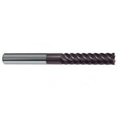 3/8" Dia. - 3" OAL - 45° Helix Firex Carbide End Mill - 6 FL - Apex Tool & Supply