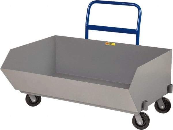 Little Giant - 2,000 Lb Load Capacity, 9.7 Cu Ft, Steel Low Profile - 38" Wide x 54" Long x 24" High, Gray - Apex Tool & Supply