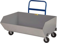 Little Giant - 2,000 Lb Load Capacity, 9.7 Cu Ft, Steel Low Profile - 38" Wide x 54" Long x 24" High, Gray - Apex Tool & Supply