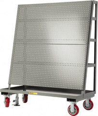 Little Giant - 60" Wide x 60" High x 24" Deep, Pegboard A-Frame with Back Shelf Storage - 2,000 Lb Capacity - Apex Tool & Supply