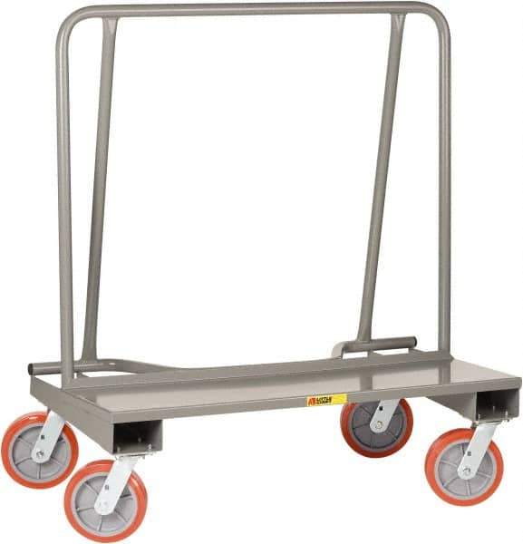 Little Giant - 2,000 Lb Capacity Steel Drywall Cart - 24" OAW, Polyurethane Casters - Apex Tool & Supply