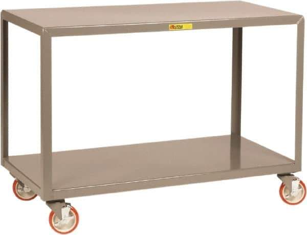 Little Giant - Mobile Table - Steel, Gray, 60" Long x 24" Deep x 34" High - Apex Tool & Supply