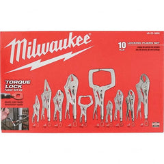 Milwaukee Tool - Plier Sets Set Type: Locking Pliers Number of Pieces: 10 - Apex Tool & Supply