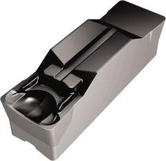 Sandvik Coromant - M1N123 GM Grade 1105, 11mm Cutting Width Carbide Grooving Insert - Neutral, 0.8mm Corner Radius, TiAlN2 Finish - Apex Tool & Supply