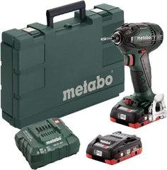 Metabo - 18 Volt, 1/4" Drive, 1,770 Ft/Lb Torque, Cordless Impact Driver - Pistol Grip Handle, 2900 RPM, 2 Batteries Included - Apex Tool & Supply
