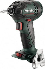 Metabo - 18 Volt, 1/4" Drive, 1,770 Ft/Lb Torque, Cordless Impact Driver - Pistol Grip Handle, 2900 RPM, Bare Tool - Apex Tool & Supply