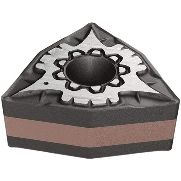 Iscar - DNMG332 M3M Grade IC830 Carbide Turning Insert - TiAlN/AlTiN/TiN Finish, 55° Diamond, 9.52mm Inscr Circle, 4.76mm Thick, 0.8mm Corner Radius - Apex Tool & Supply