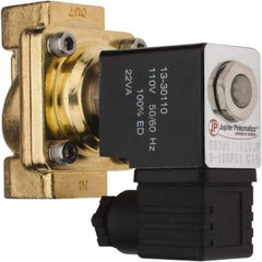 PRO-SOURCE - 3/8", 2/2 Way Stacking Solenoid Valve - 110 VAC, 4.12 CV Rate, 3.98" High x 2.76" Long - Apex Tool & Supply