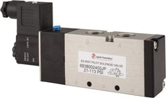 PRO-SOURCE - 3/8", 5/2 Way Single Stacking Solenoid Valve - 24 VDC, 1.9 CV Rate, 2.81" High x 6.22" Long - Apex Tool & Supply