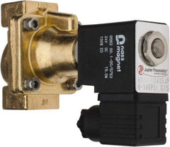 PRO-SOURCE - 3/8", 2/2 Way Steam Series Stacking Solenoid Valve - 24 VDC, 4.5 CV Rate, 4.19" High x 2.76" Long - Apex Tool & Supply