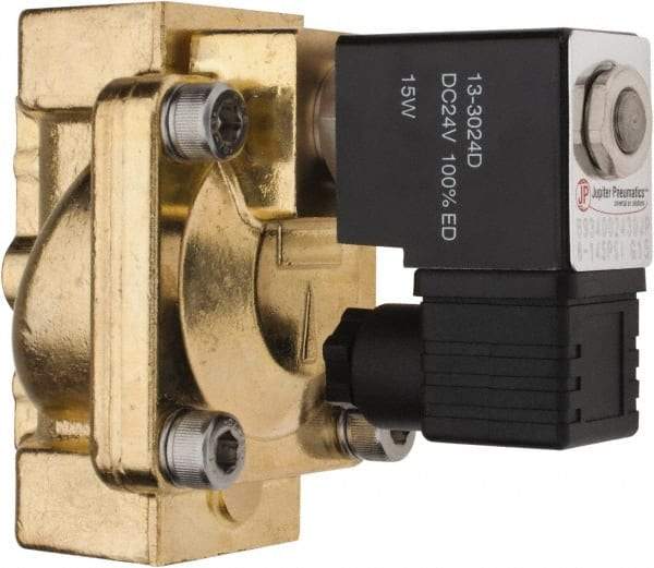 PRO-SOURCE - 3/4", 2/2 Way Stacking Solenoid Valve - 24 VDC, 12 CV Rate, 4.98" High x 3.78" Long - Apex Tool & Supply