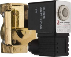 PRO-SOURCE - 1/2", 2/2 Way Stacking Solenoid Valve - 24 VDC, 4.5 CV Rate, 4.19" High x 2.83" Long - Apex Tool & Supply