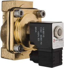 PRO-SOURCE - 1", 2/2 Way Stacking Solenoid Valve - 110 VAC, 11.92 CV Rate, 4.74" High x 3.78" Long - Apex Tool & Supply