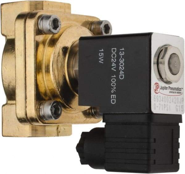 PRO-SOURCE - 3/4", 2/2 Way Stacking Solenoid Valve - 24 VDC, 8.78 CV Rate, 4.21" High x 3.54" Long - Apex Tool & Supply