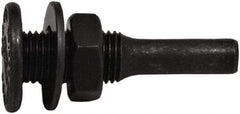Tanis - 1/2" Arbor Hole to 1/4" Shank Diam Drive Arbor - For 3" Small Diam Wheel Brushes - Apex Tool & Supply