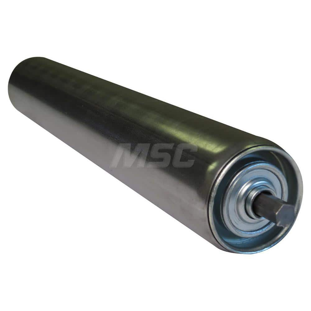 Roller Skids; Roller Material: Galvanized Steel; Load Capacity: 395; Color: Chrome; Finish: Natural; Compatible Surface Type: Smooth; Roller Length: 20.0000 in; Roller Width: 2.5000; Roller Height: 2.5 in; Roller Diameter: 2.5000; Overall Height: 2.5 in;