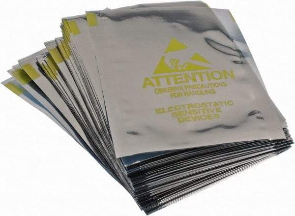 Value Collection - 5" Long x 3" Wide, 3 mil Thick, Clear Metalized Static Shield Bag - Metal-In - Apex Tool & Supply