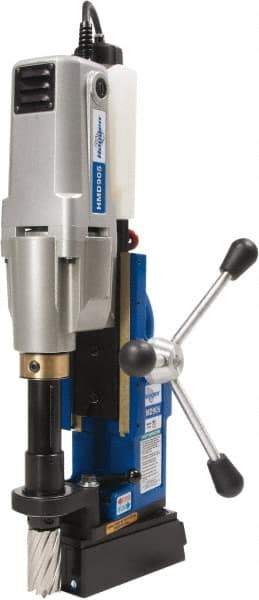 Hougen - 2" Travel, Portable Magnetic Drill Press - 250 & 450 RPM, 9 Amps, 1.5 hp, 1035 Watts - Apex Tool & Supply