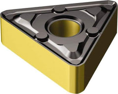 Sandvik Coromant - TNMX332 WM Grade 4305 Carbide Turning Insert - TiCN/Al2O3/TiN Finish, 60° Triangle, 3/8" Inscr Circle, 3/16" Thick, 1/32" Corner Radius - Apex Tool & Supply