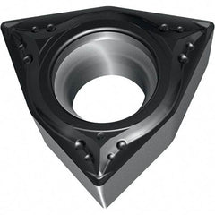 Walter - WCMT32.51 MK4 Grade WKK20S Carbide Turning Insert - TiCN/Al2O3 Finish, 80° Trigon, 3/8" Inscr Circle, 5/32" Thick, 1/64" Corner Radius - Apex Tool & Supply