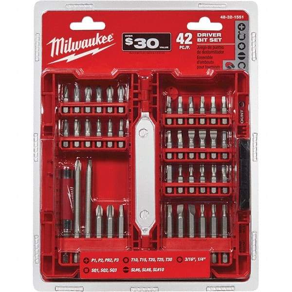 Milwaukee Tool - Power & Impact Screwdriver Bit Sets Point Type: Assorted Bit Type: Driver - Apex Tool & Supply