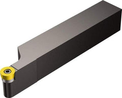 Sandvik Coromant - SRAC, Right Hand Cut, 1" Shank Height x 1" Shank Width, Neutral Rake Indexable Turning Toolholder - 6" OAL, RCMT 06 03 00 Insert Compatibility, Series CoroTurn 107 - Apex Tool & Supply