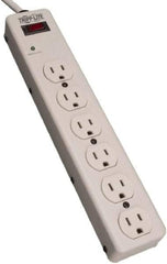 Tripp-Lite - 6 Outlets, 120 VAC15 Amps, 6' Cord, Power Outlet Strip - Floor, Keyhole Mount, 5-15 NEMA Configuration, 2-1/2" Strip - Apex Tool & Supply