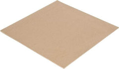 Made in USA - 12" Long, 12" Wide, Natural Gum Rubber Foam Sheet - 35 to 45 Durometer, Tan, -20 to 140°F, 3,000 psi Tensile Strength, Stock Length - Apex Tool & Supply