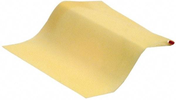 Made in USA - 42" Wide, 0.006" Thick, Natural Latex Rubber Foam Sheet - 35 to 45 Durometer, Amber (Color), -65 to 180°F, 4,000 psi Tensile Strength, Cut-to-Length - Apex Tool & Supply