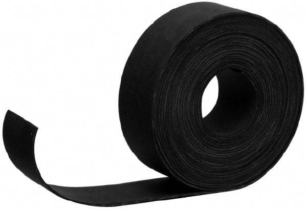 Made in USA - 36" Wide, 1/8" Thick, Neoprene Rubber Foam Sheet - 65 to 75 Durometer, Black, -20 to 180°F, 1,000 psi Tensile Strength, Plain Backing, Cut-to-Length - Apex Tool & Supply
