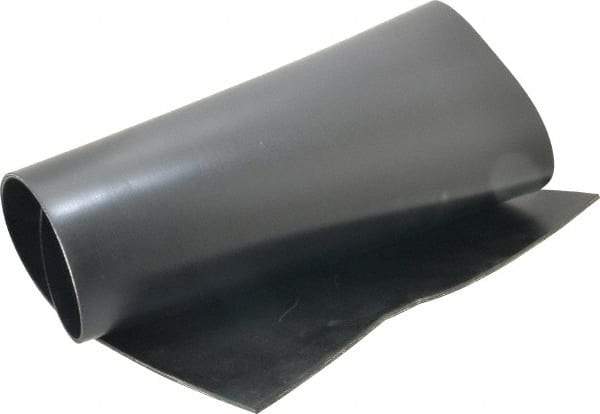 Made in USA - 24" Long, 12" Wide, Polyester-Reinforced Neoprene Rubber Foam Sheet - 50 to 60 Durometer, Black, -20 to 180°F, 1,000 psi Tensile Strength, Stock Length - Apex Tool & Supply